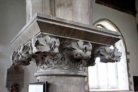 Corfe Castle - Detail of Capital